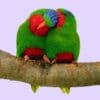 Blue-crowned Lorikeets allopreen