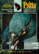 The cover of the November 1998 PsittaScene, magazine of the World Parrot Trust