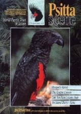 The cover of the November 1999 PsittaScene, magazine of the World Parrot Trust