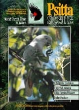 The cover of the November 2001 PsittaScene, magazine of the World Parrot Trust