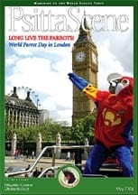 The cover of the May 2004 PsittaScene, magazine of the World Parrot Trust