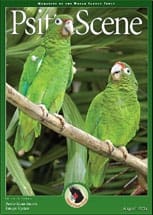 The cover of the August 2004 PsittaScene, magazine of the World Parrot Trust