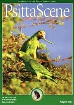 The cover of the August 2006 PsittaScene, magazine of the World Parrot Trust