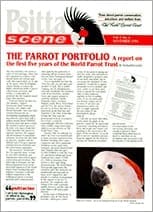 The cover of the November 1994 PsittaScene, magazine of the World Parrot Trust